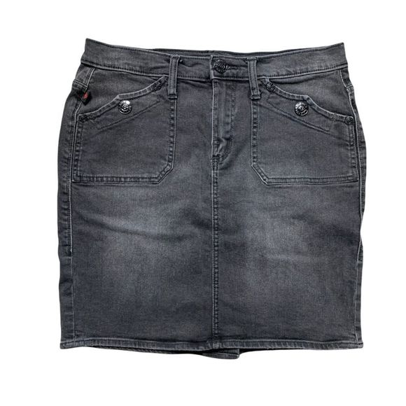 Rock & Republic Gray Denim Skirt size 10 - Picture 1 of 10